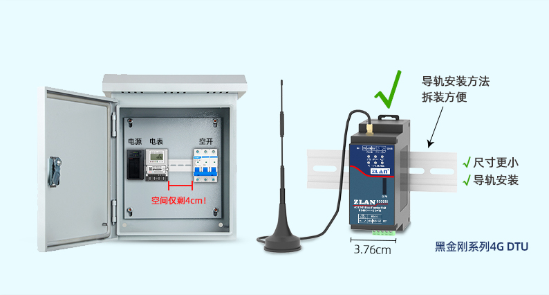 基于ZLAN8308M串口服务器与4G通信的远程智能无线电表解决方案